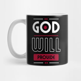 Colorful God Will Provide Christian Design Mug